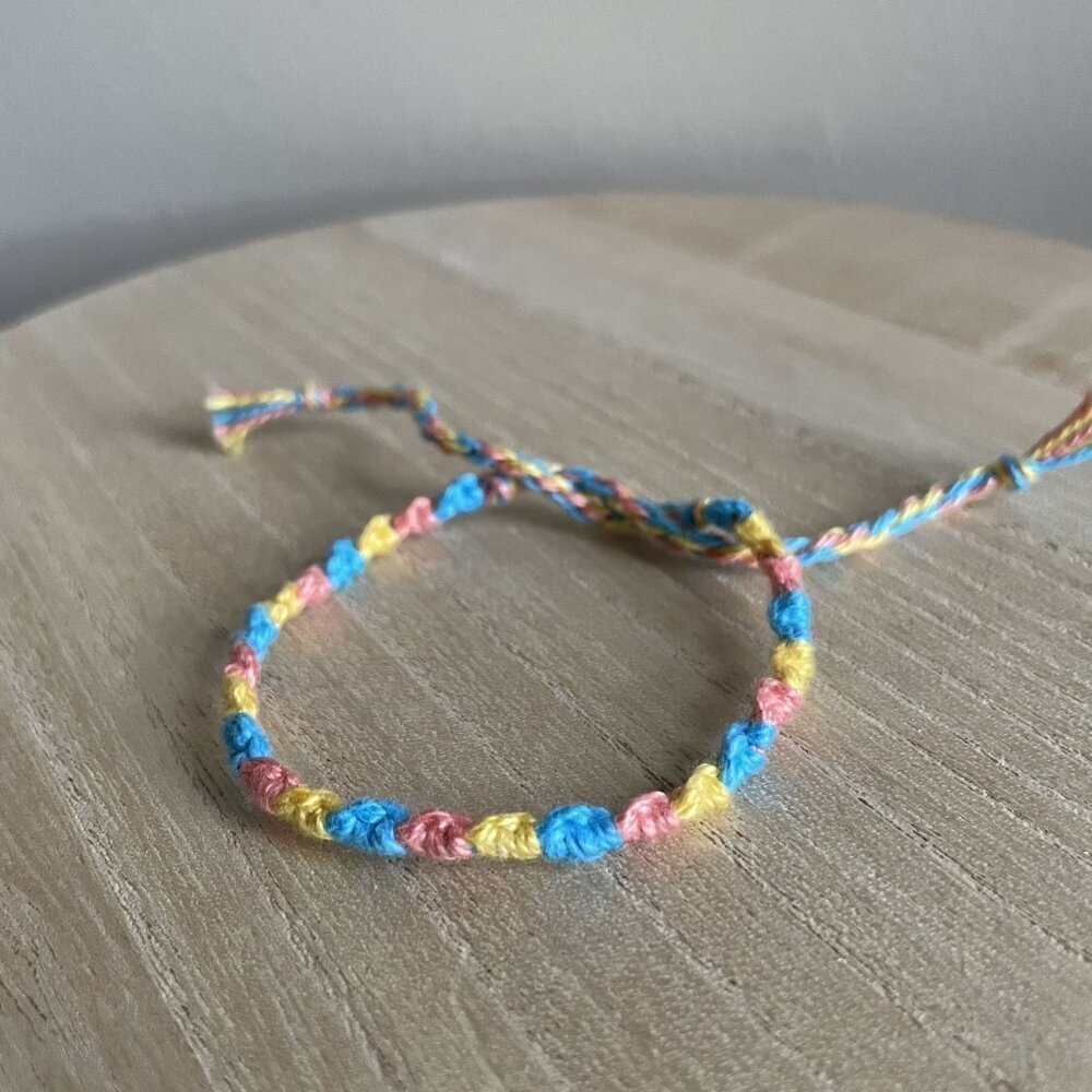 Caia Bracelet, anklet, trendy, comfortable, tie, embroidery thread, woven, gift,